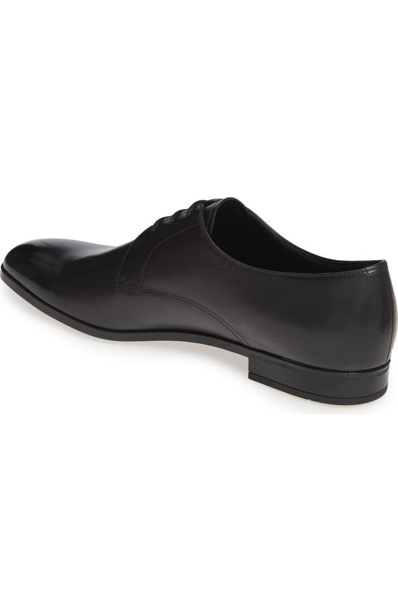 Prada Spazzalato Plain Toe Oxford Derby, Alternate, color,