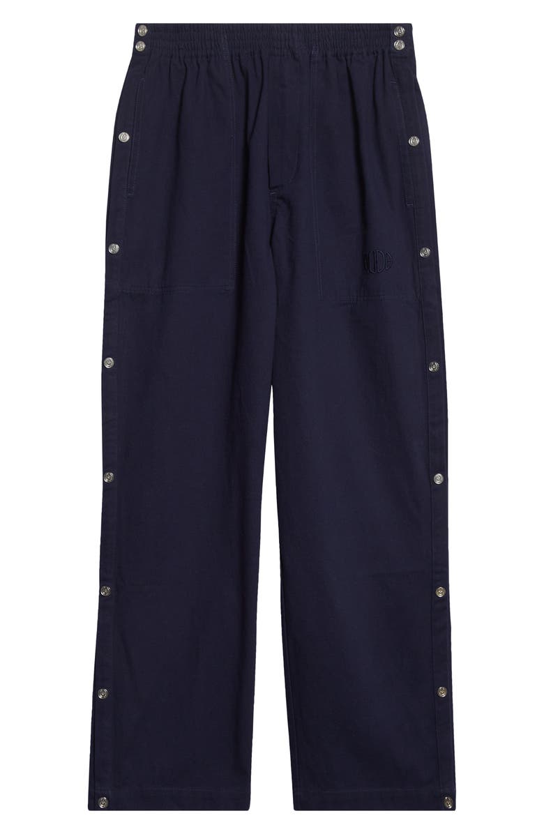 Bode Twill Tear Away Track Pants, Alternate, color, Navy