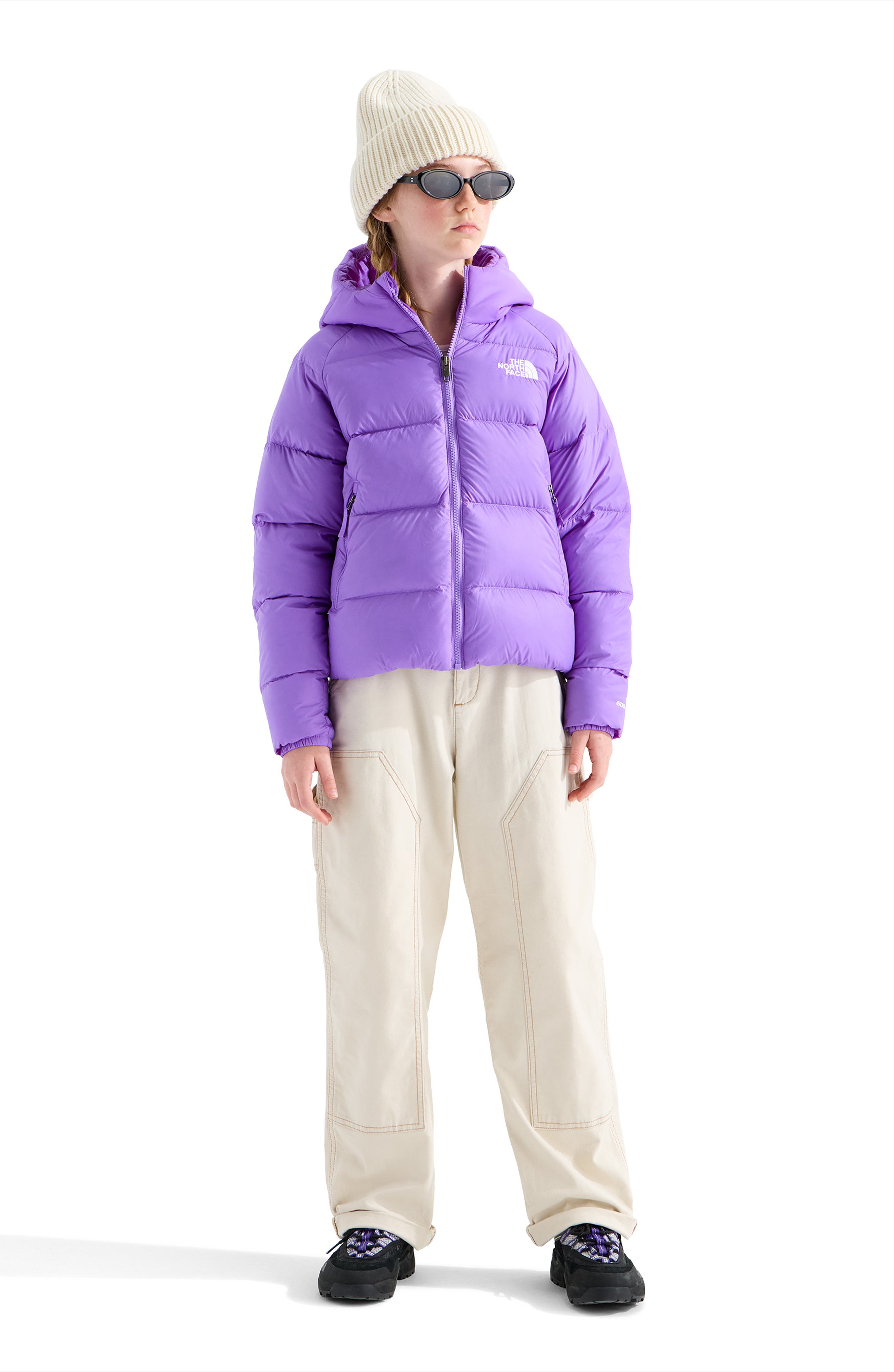 The North Face Kids' Hydrenalite 600-Fill-Power Down Hooded Jacket ...