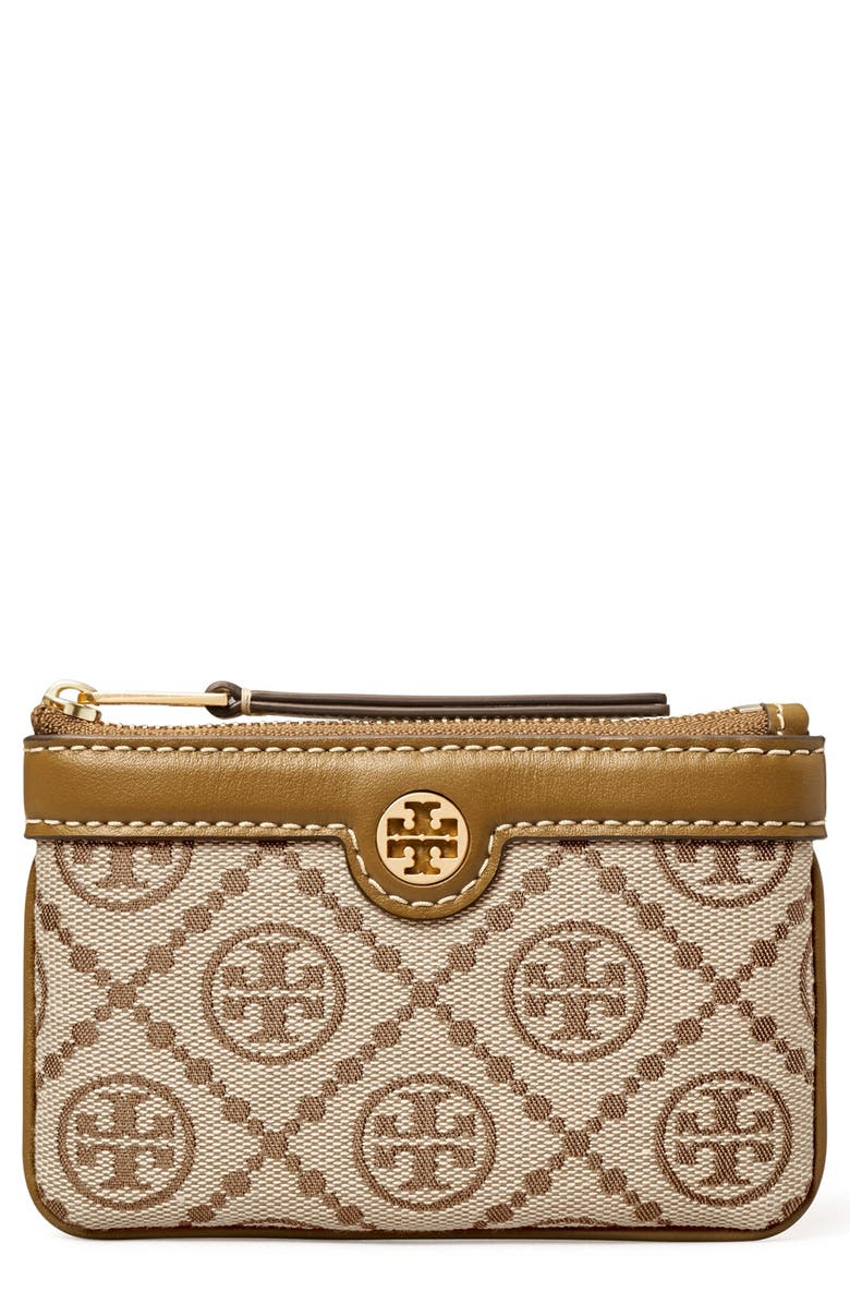Tory Burch T Monogram Jacquard Card Case, Main, color, 