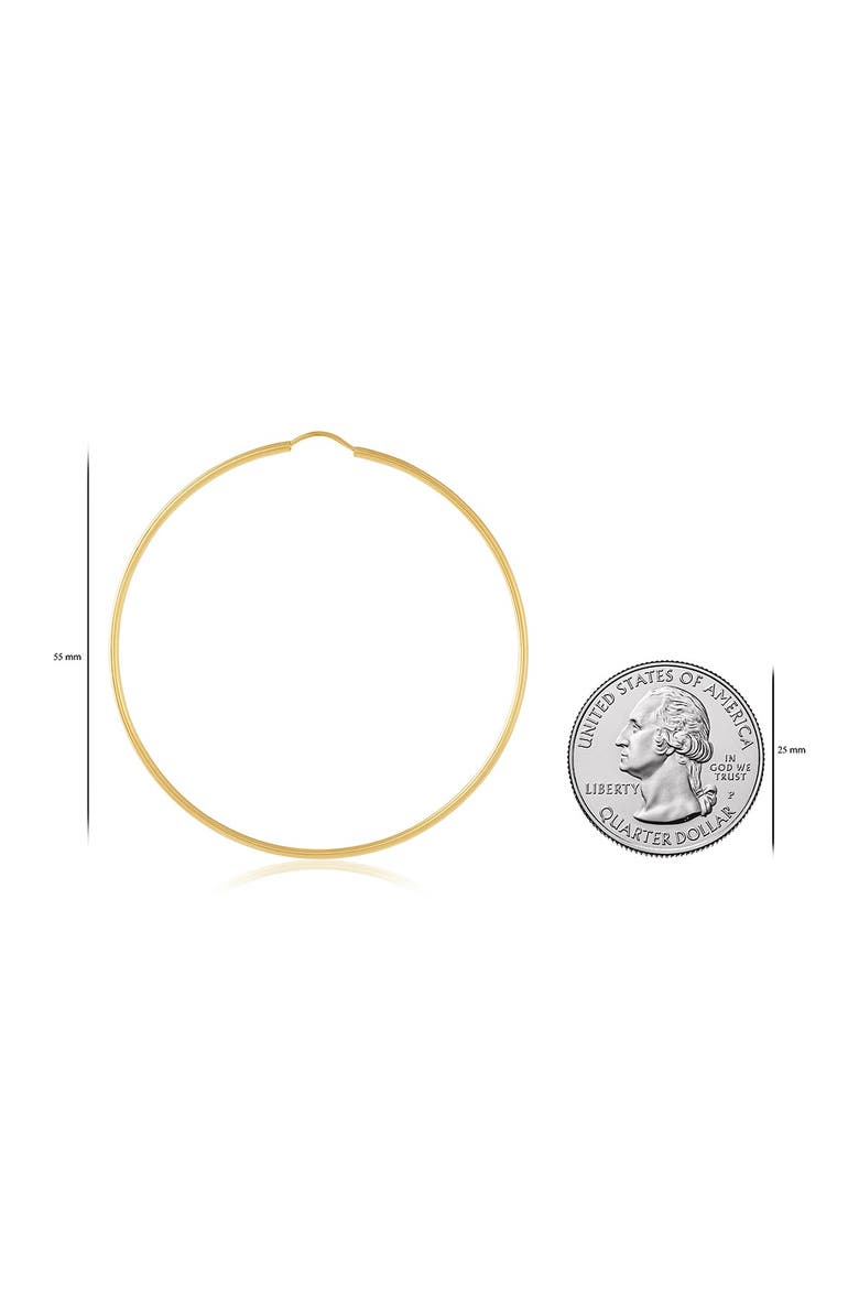 Endless Hoop Earrings, Alternate, color, YELLOW