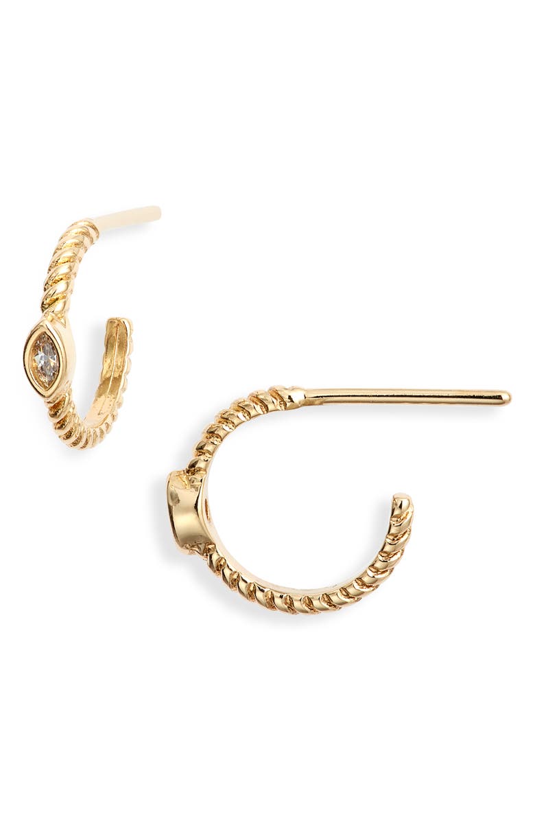 Child of Wild Harmony Hoop Earrings, Main, color, Gold