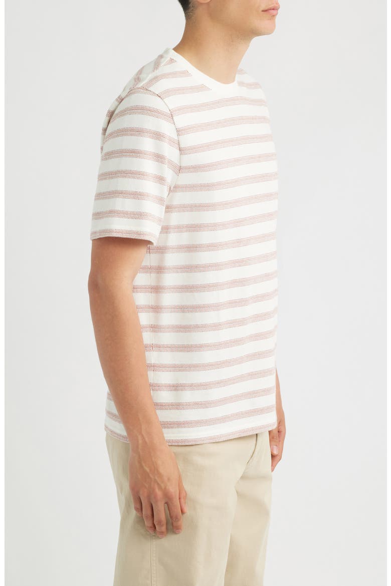 Dean Stripe T-Shirt, Alternate, color, ECRU / RUST