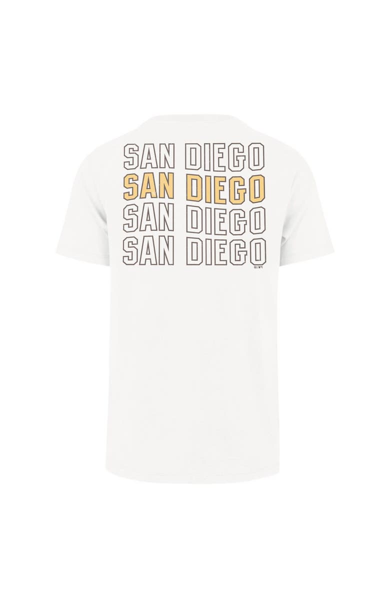 '47 Men's '47 Cream San Diego Padres Hang Back Franklin T-Shirt, Alternate, color, Cream