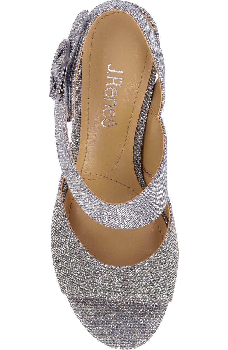 J. Reneé Safira Ankle Strap Sandal, Alternate, color, Pewter