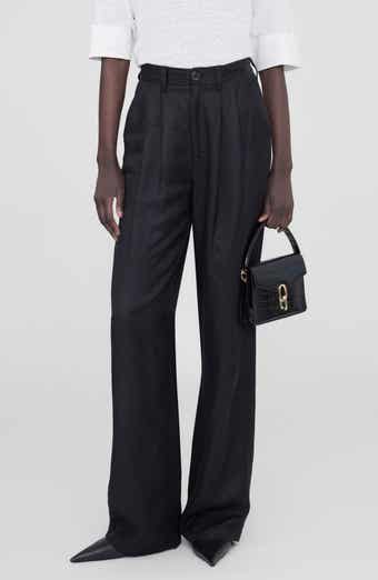 Carrie High Waist Wide Leg Silk Pants