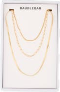 BaubleBar Gold Rush Layered Chain Necklace
