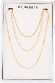 BaubleBar Gold Rush Layered Chain Necklace