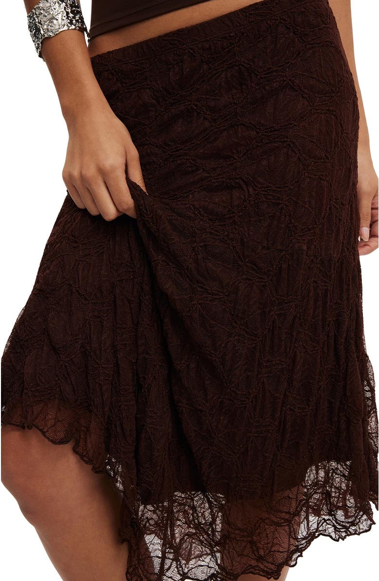 Cotton On Women's Sofia Lace Skirt, Alternate, color, Dark Oak Lace