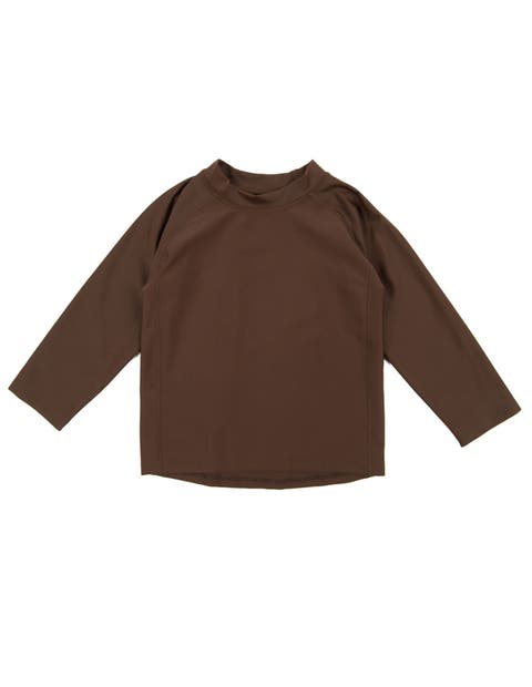 Kids Long Sleeve Rash Guard, UPF 50+ Swim Shirt