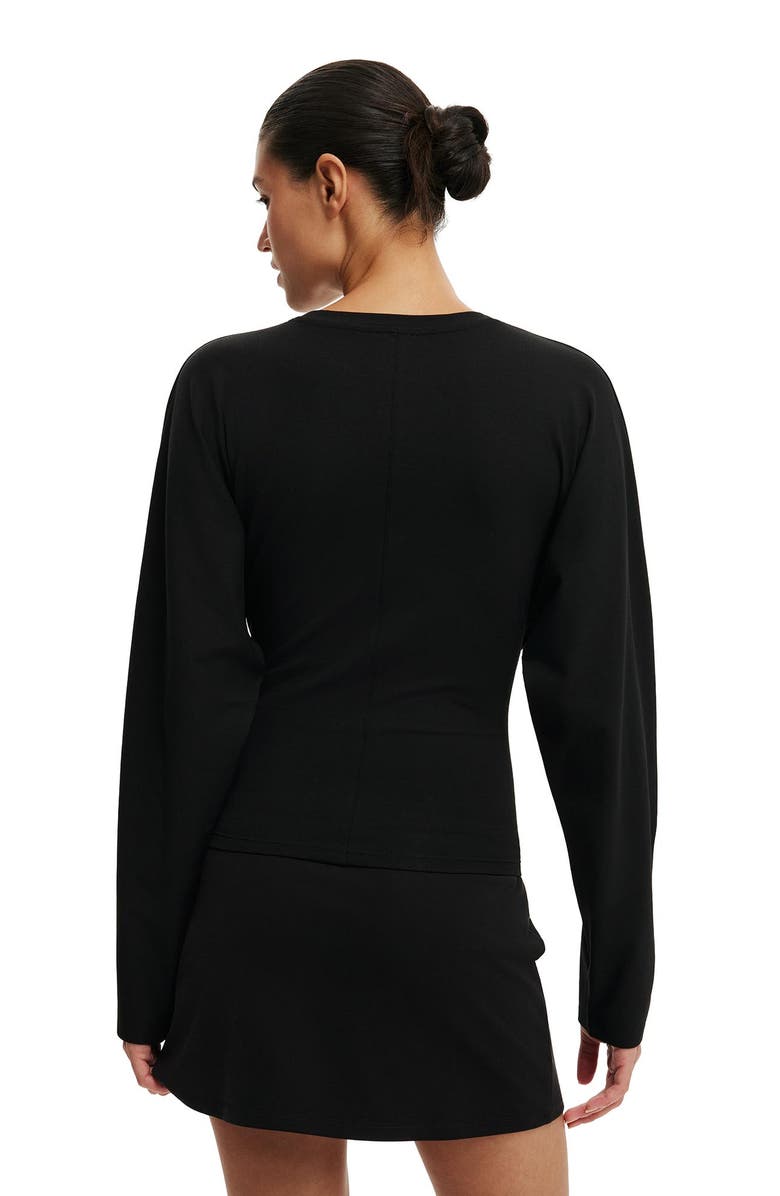 Cotton On Women's Blair Batwing Long Sleeve, Alternate, color, Black