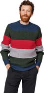 Aubin Pitt Block Stripe Crew Neck Sweater