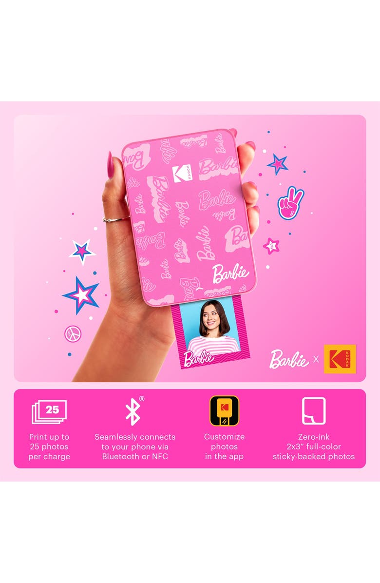 Kodak Step Slim Wireless Instant Portable Photo Printer, 2x3 Color Instant Photo Printer, Alternate, color, Pink