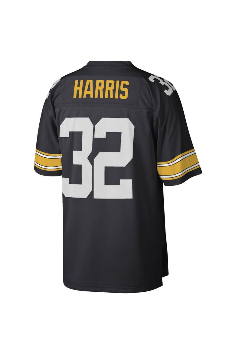 Men's Mitchell & Ness Franco Harris Black Pittsburgh Steelers Legacy Replica Jersey, Alternate, color, Black