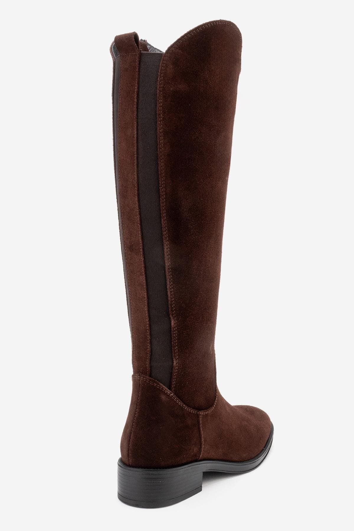 Forever & Always Shoes Ruiz Leather Knee High Boot, Alternate, color, Brown Suede