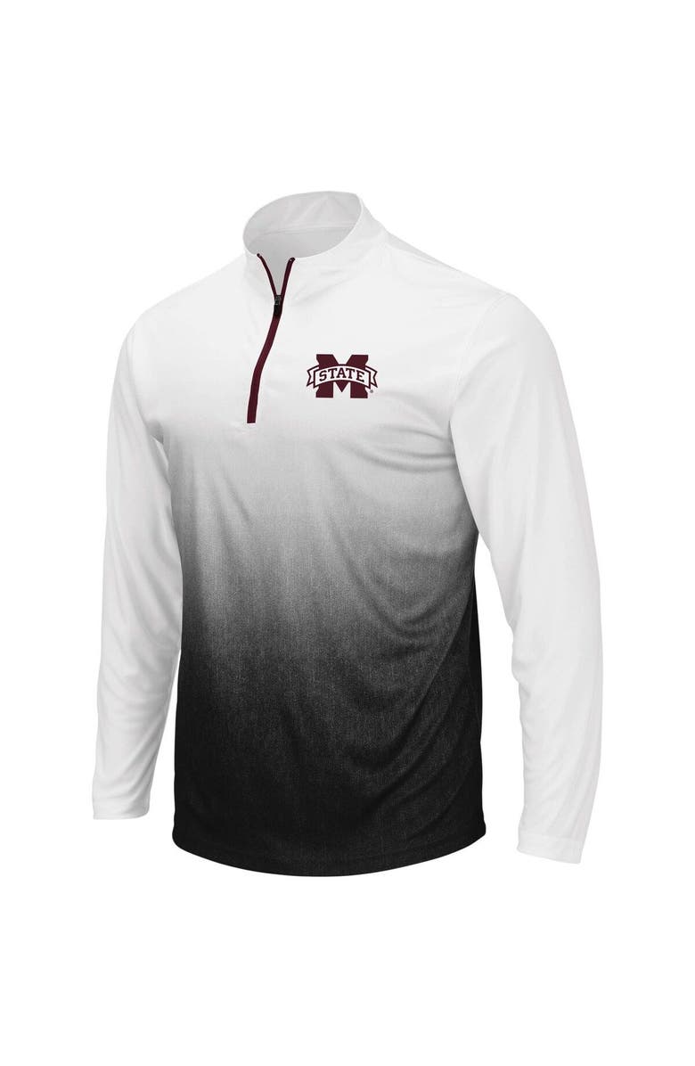 COLOSSEUM Men's Colosseum Gray Mississippi State Bulldogs Magic Team Logo Quarter-Zip Jacket, Alternate, color, Gray