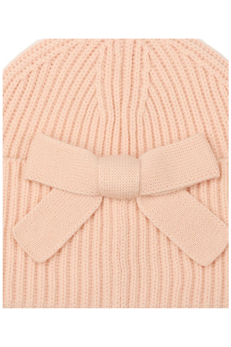 Bow Rib Beanie, Alternate, color, ENGLISH ROSE