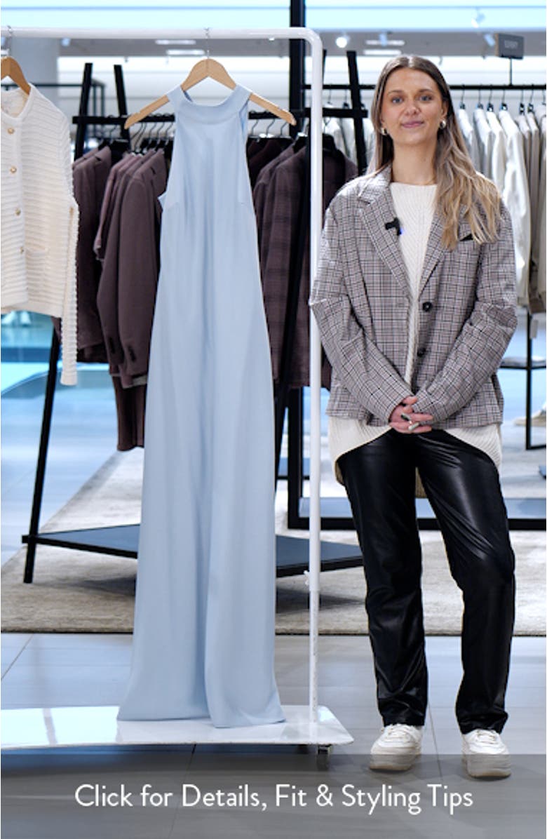 Violetta Matte Satin Gown, sales video thumbnail