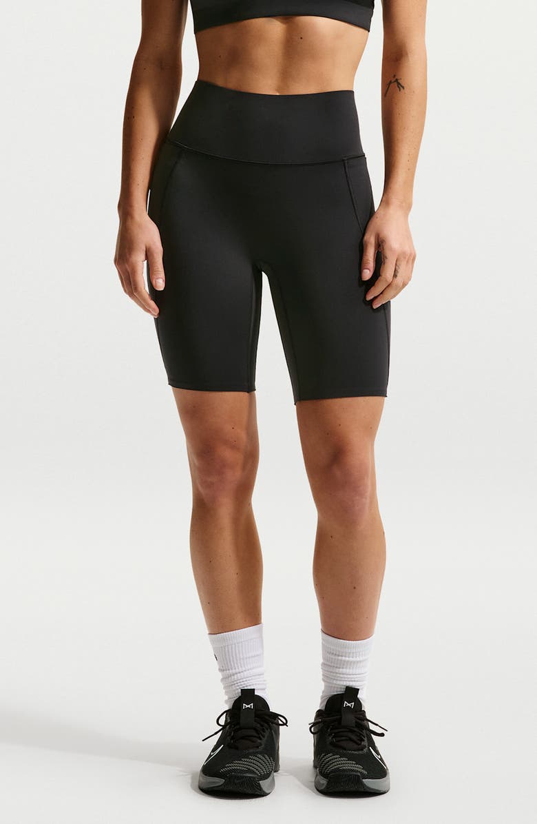 Nike Universa Medium-Support High-Waisted Pocket Biker Shorts, Main, color,