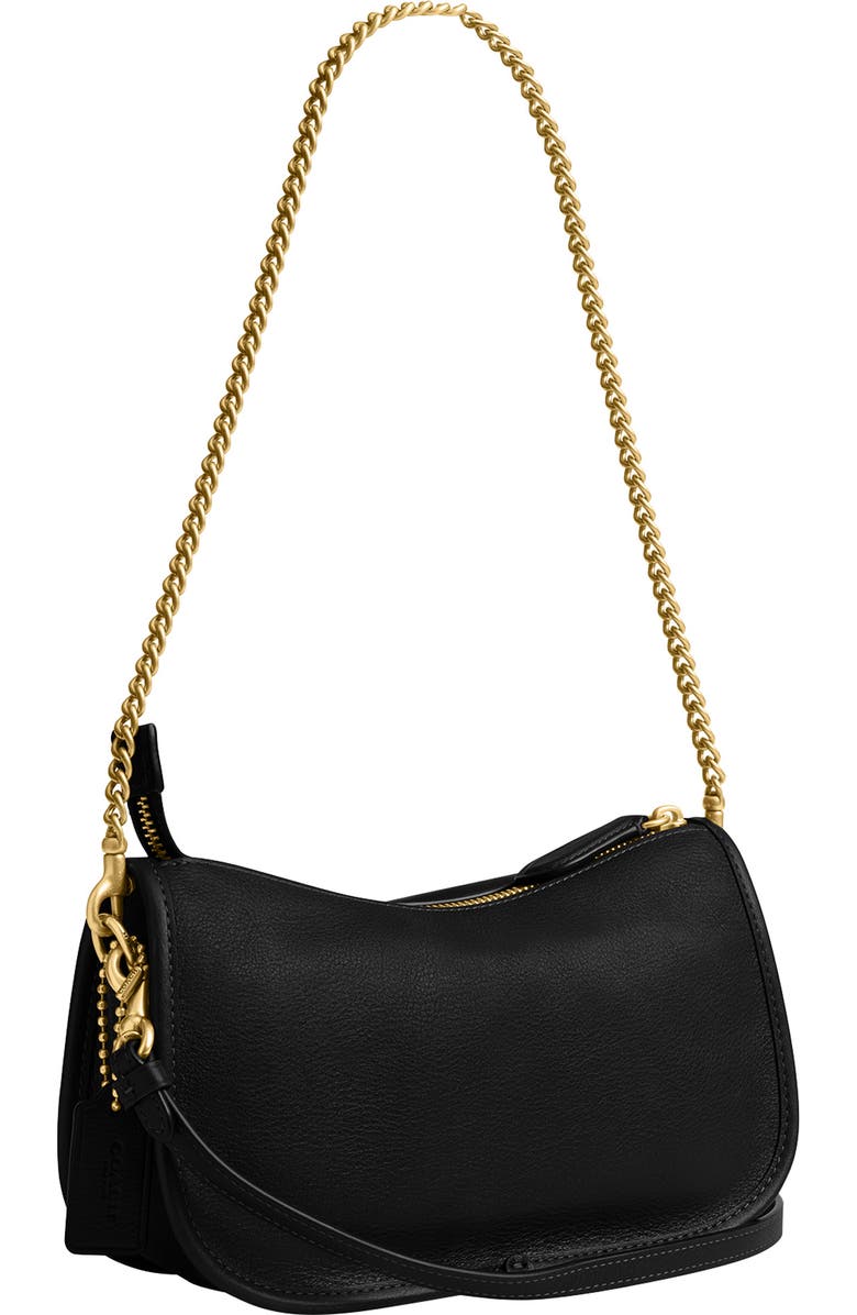 COACH Waverly Twin Turnlock Leather Shoulder Bag, Alternate, color,