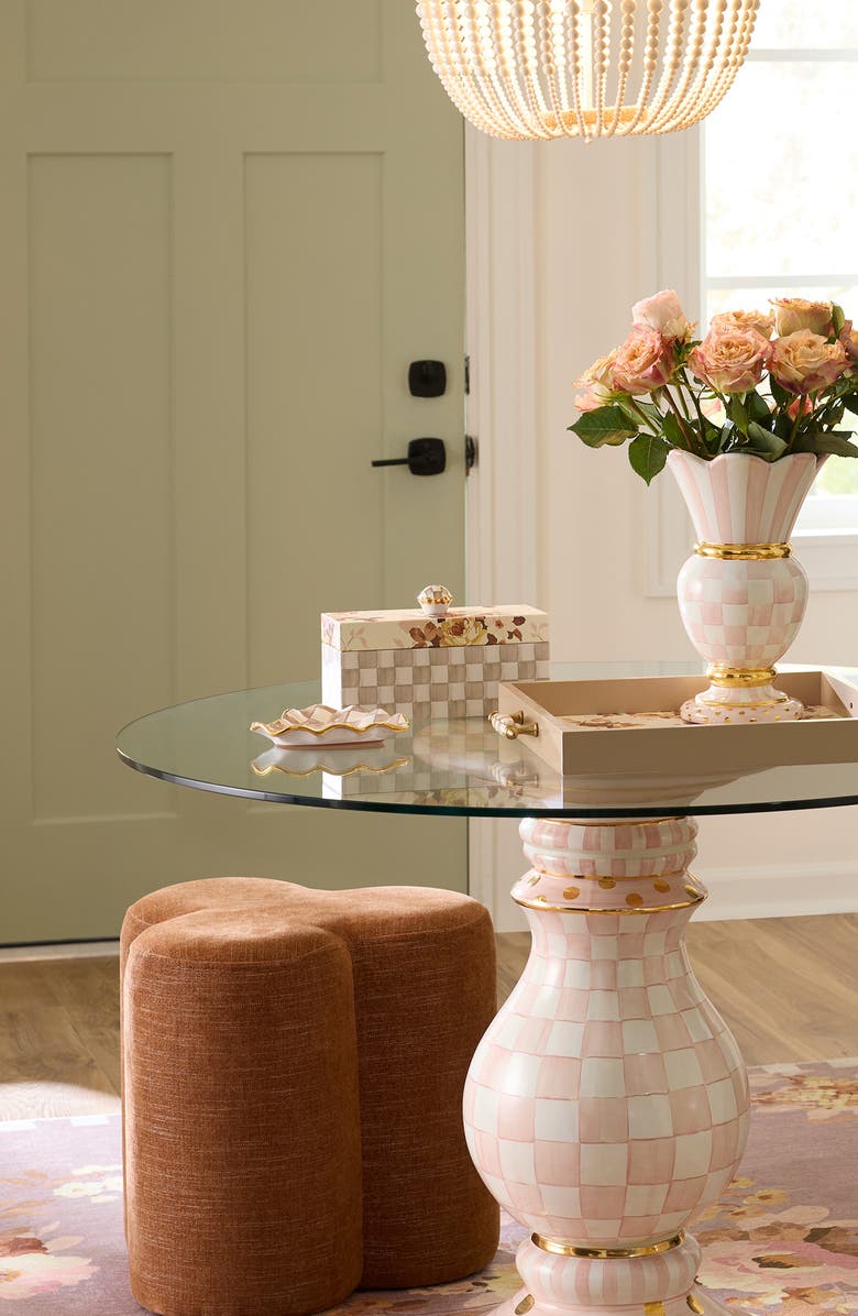 MACKENZIE CHILDS Wild Rose Box, Alternate, color, White