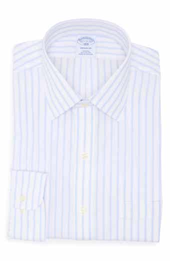 Brooks Brothers Regular Fit Stripe Non-Iron Cotton Button-Down Shirt