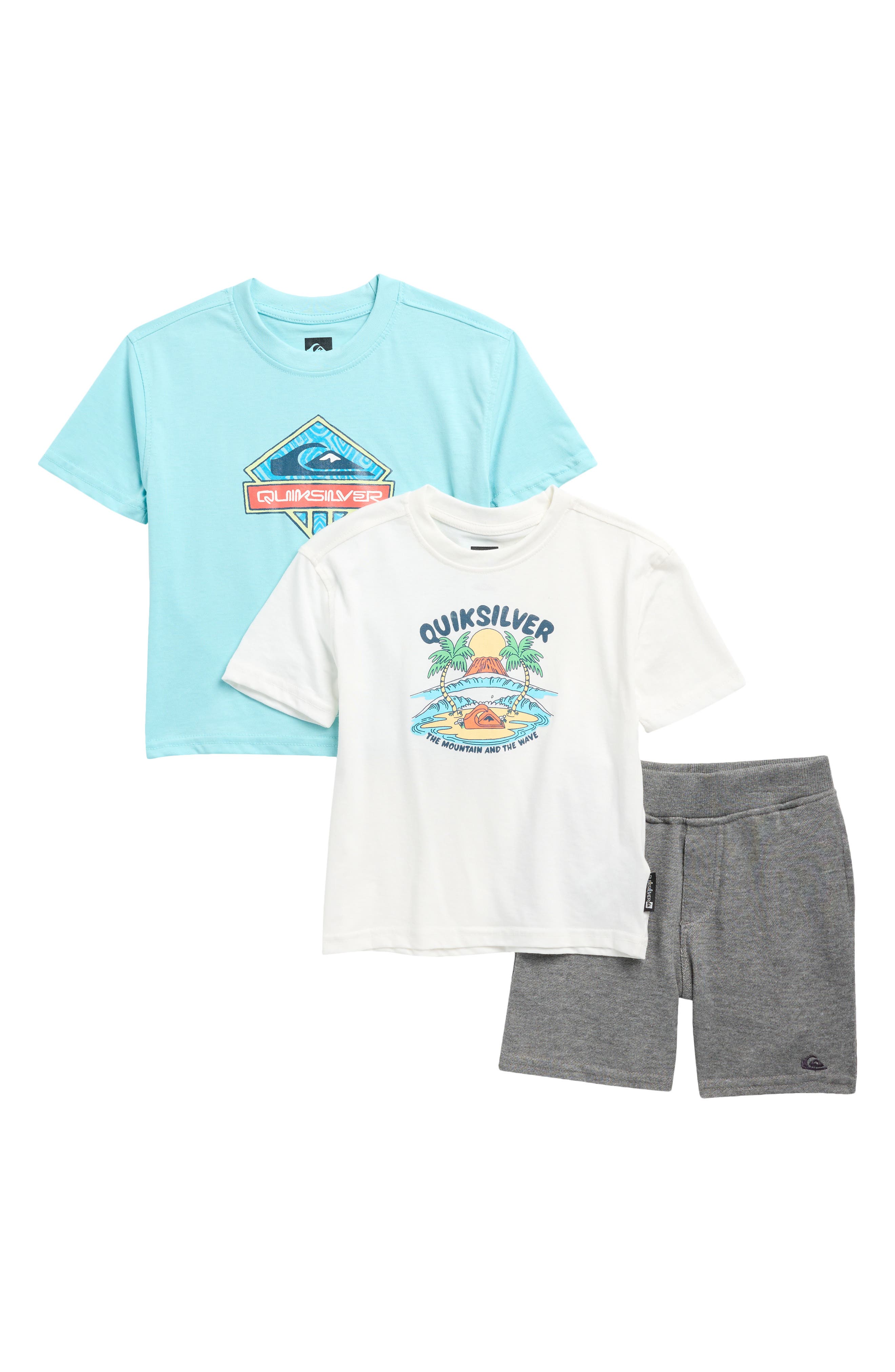 Quiksilver Kids' 3-Pack Assorted T-Shirts & Shorts Set