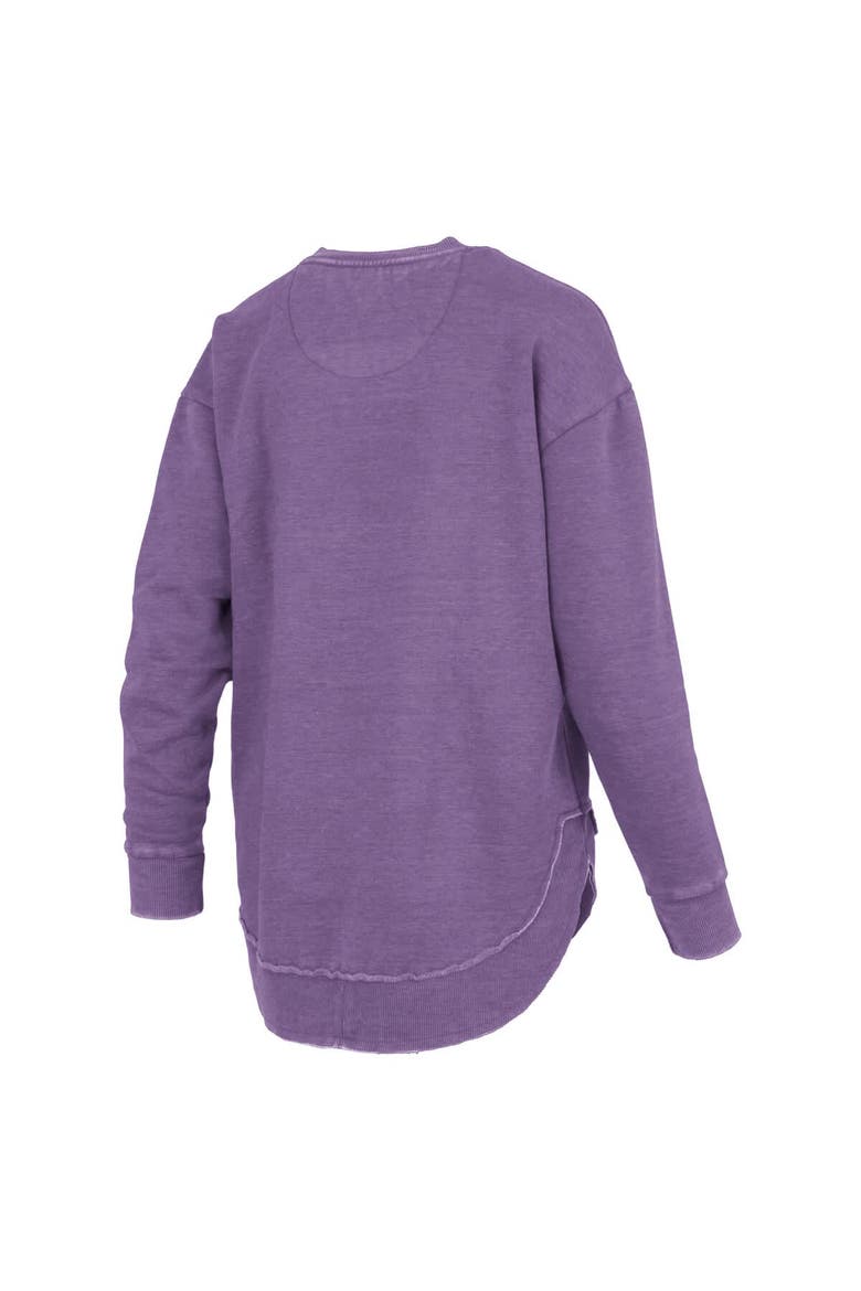 Women's Pressbox Purple LSU Tigers Westin Poncho V-Neck Pullover Sweatshirt, Alternate, color, Purple