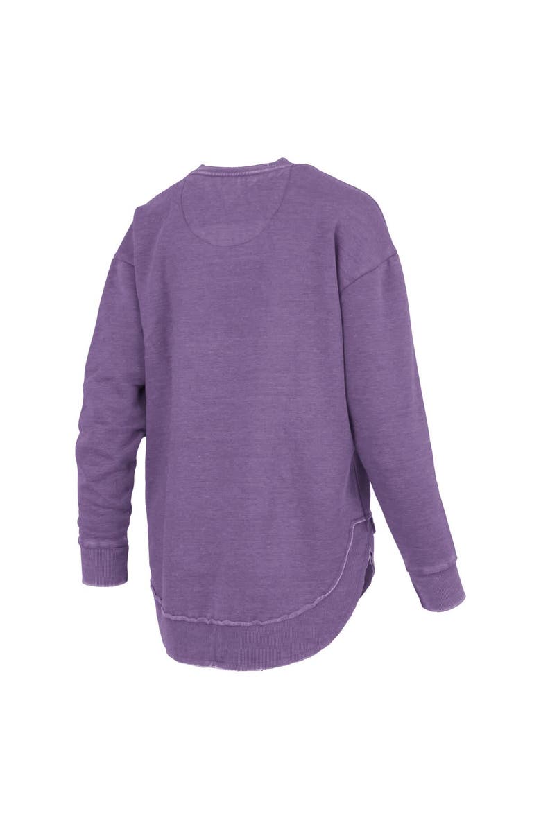 PRESSBOX Women's Pressbox Purple LSU Tigers Westin Poncho V-Neck Pullover Sweatshirt, Alternate, color, Purple