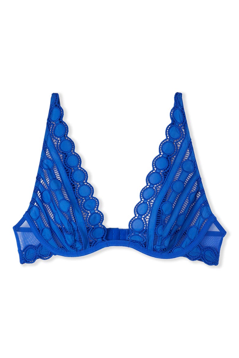 Enjouee Underwire Triangle Bra, Alternate, color, INDIGO