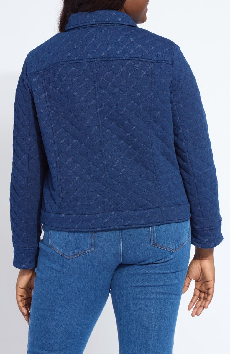 Lysse Elora Quilted Jersey Jacket, Alternate, color, Indigo
