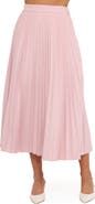 Petal & Pup Liliana Pleated High Waist Midi Skirt