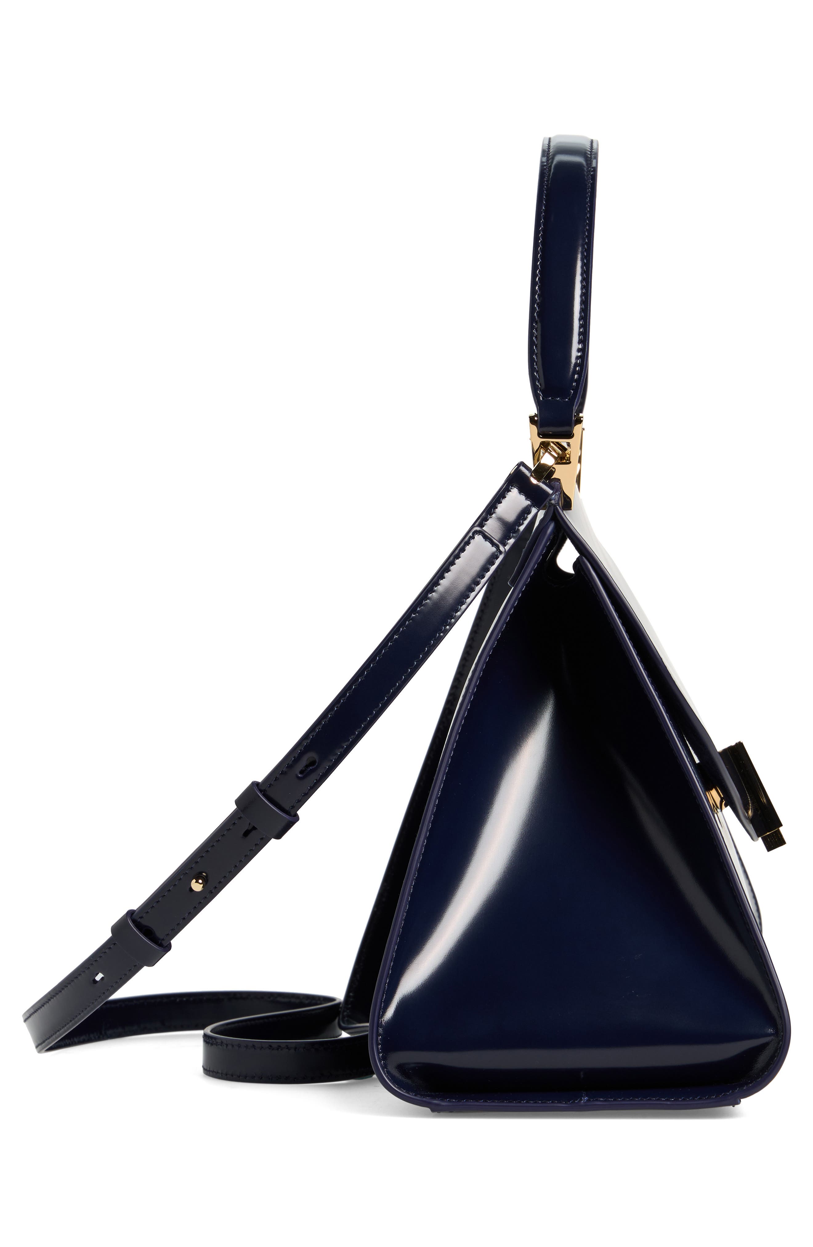 FERRAGAMO Medium Prisma Leather Top Handle Bag, Alternate, color, 