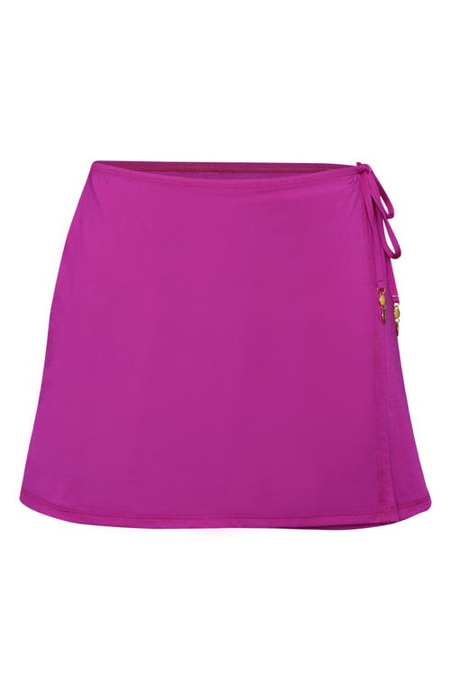 Sunshine 79 Cover-up Wrap Skirt In Purple