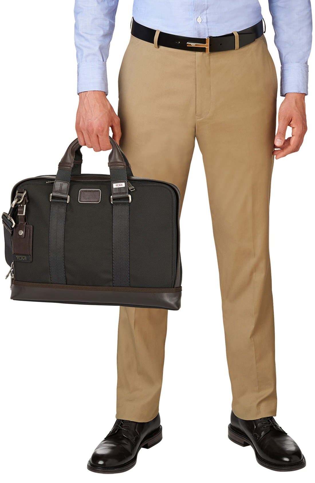 TUMI Alpha Bravo - Andrews Slim Briefcase, Alternate, color, 