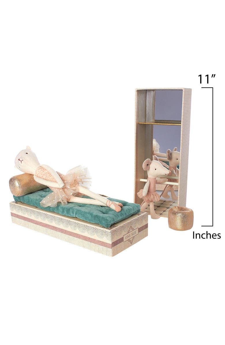 Maileg Cat & Mouse Dance Studio, Alternate, color, 