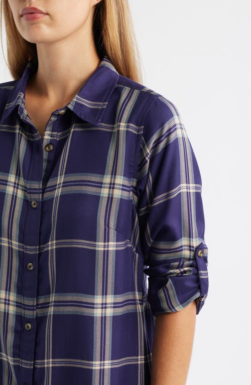 Hatley Cara Long Sleeve Shirtdress In Blue