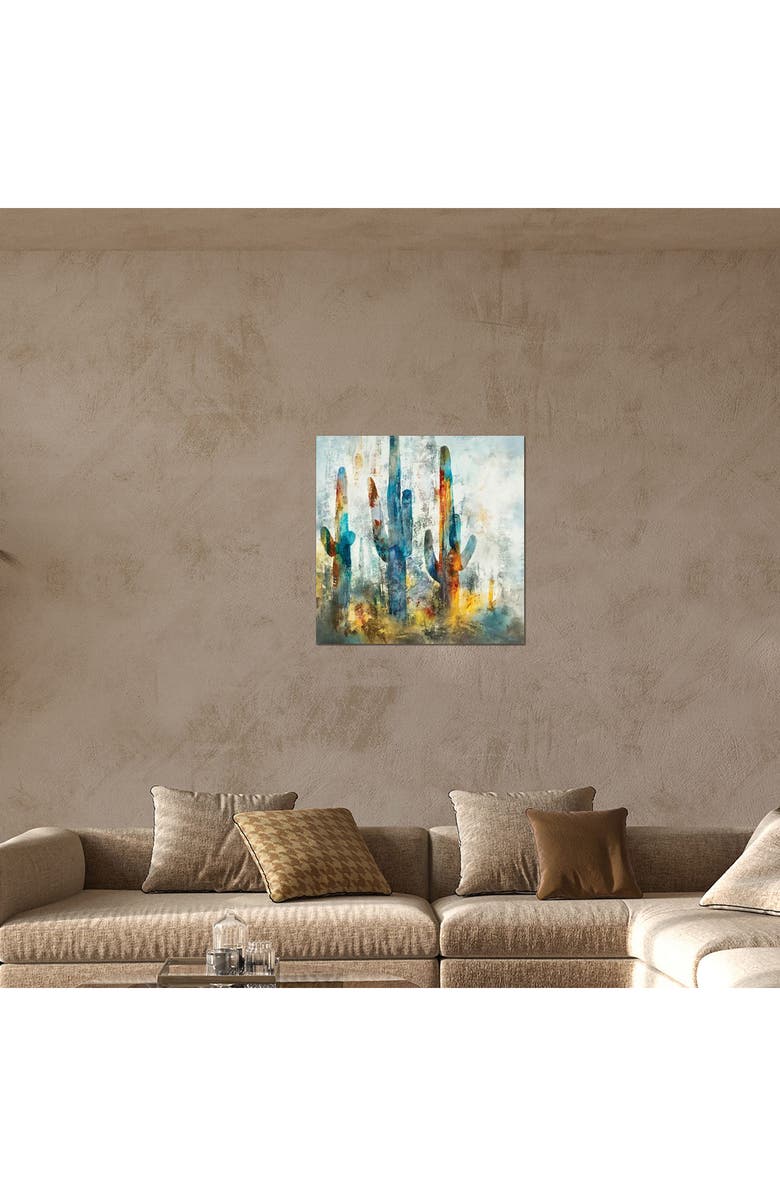 iCanvas Saguaro Forest Canvas Artwork, Alternate, color, Blue Desert