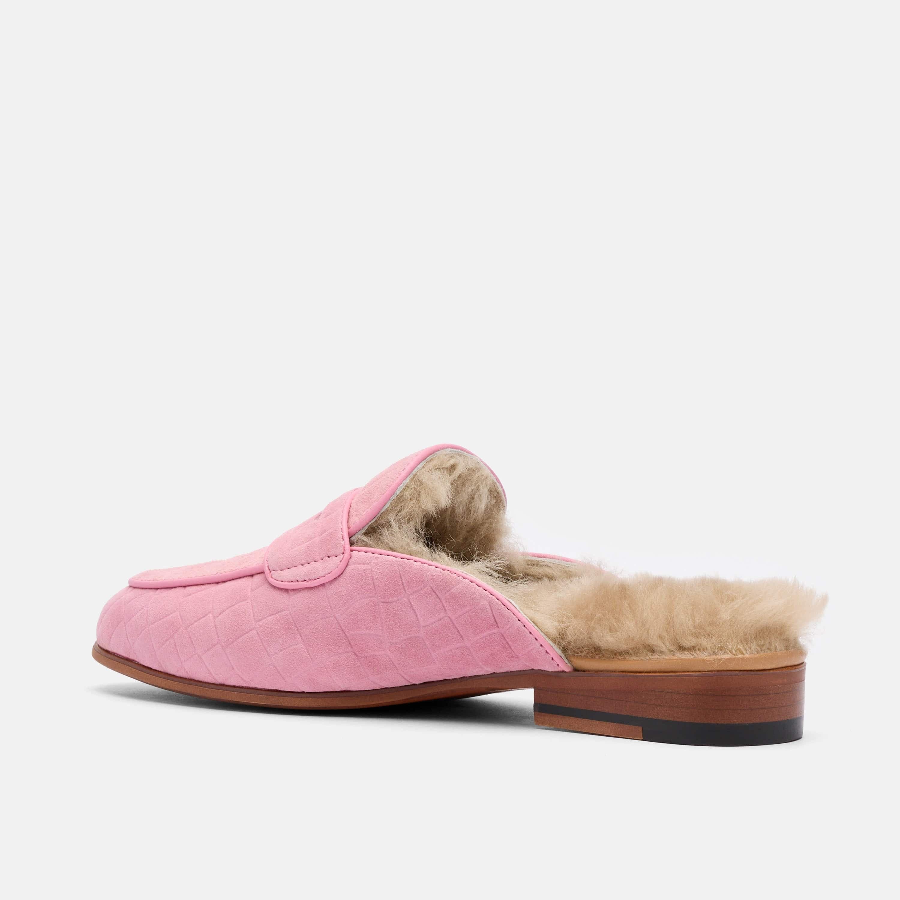 Ms. Del Mar Loafer Mule, Alternate, color, Pink Croc
