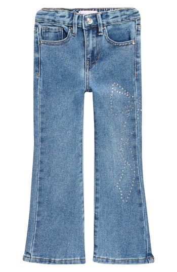 Ymi Kids' Pull-on Flare Jeans In Blue
