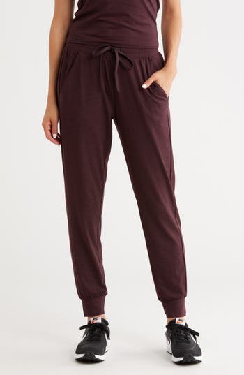 Z By Zella Aura Essential Joggers In Burgundy