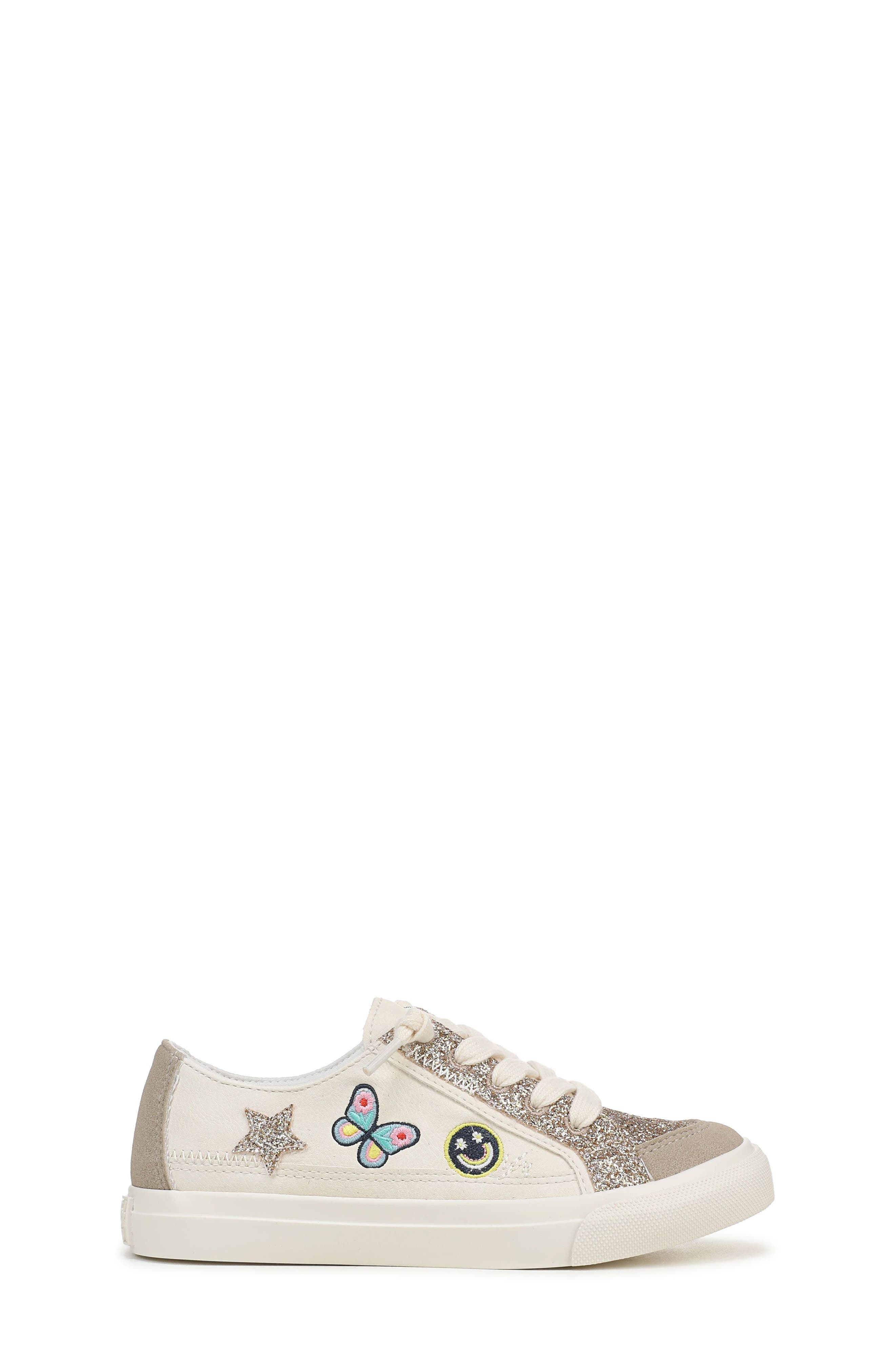 Kids' Pebble 3-K Faux Leather Sneaker, Alternate, color, CREAM GOLD