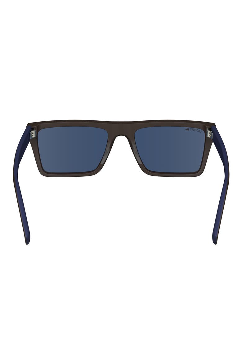 Sport 56mm Rectangular Sunglasses, Alternate, color, MATTE BROWN