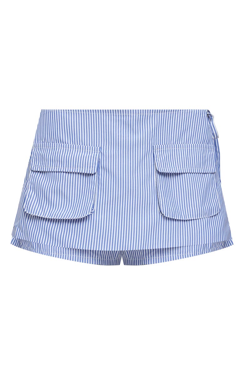 LIONESS Countryside Stripe Skort, Alternate, color, Blue Stripe