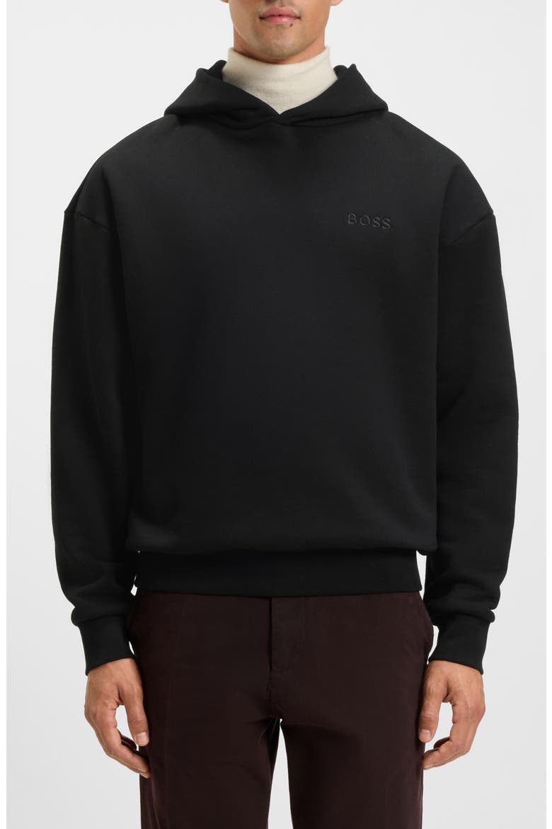 Stevens Cotton Fleece Pullover Hoodie, Main, color, BLACK