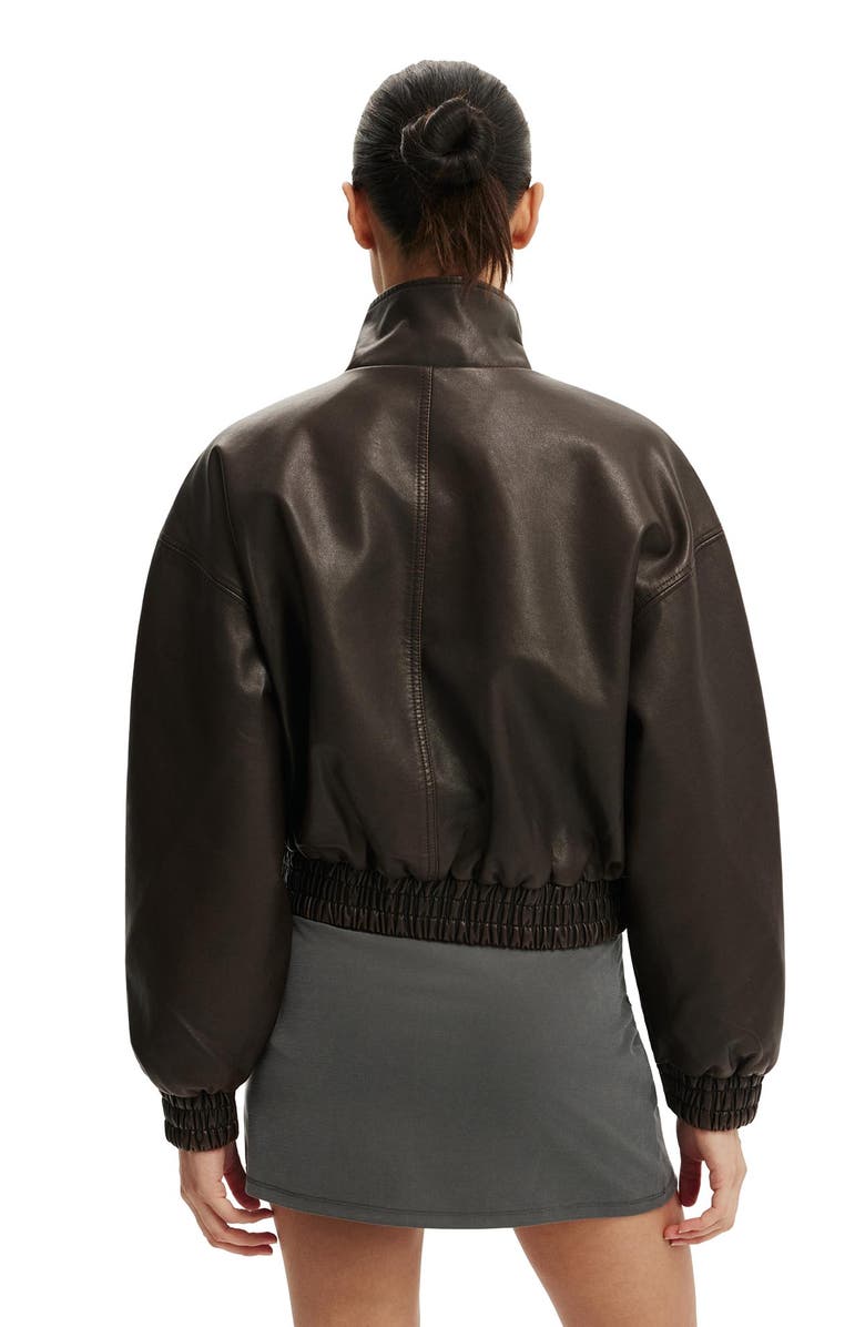 Cotton On Women's Easton Funnel Neck Bomber, Alternate, color, Cherry Choc