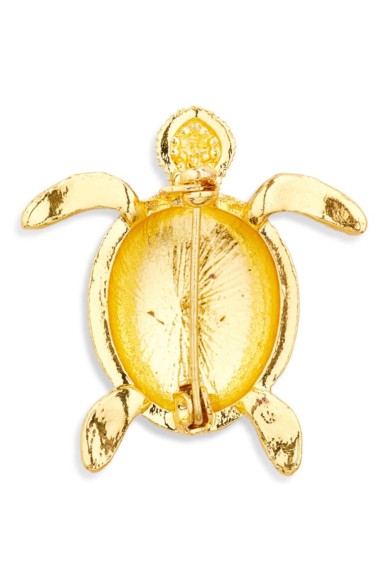 Green Turtle Lapel Pin, Alternate, color, GREEN