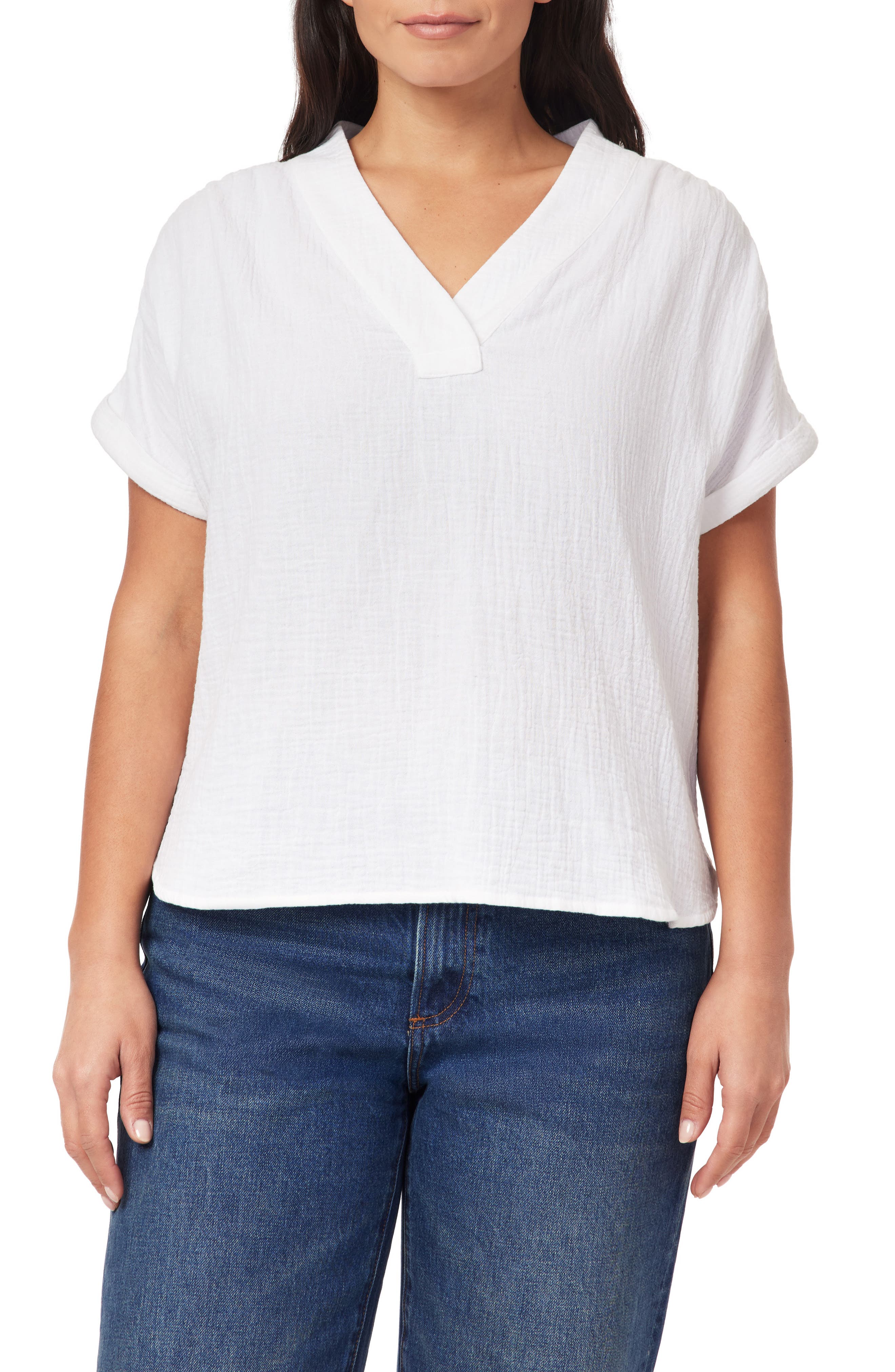 C & C California Carmel Gauze Top