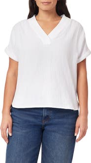 C & C California Carmel Gauze Top