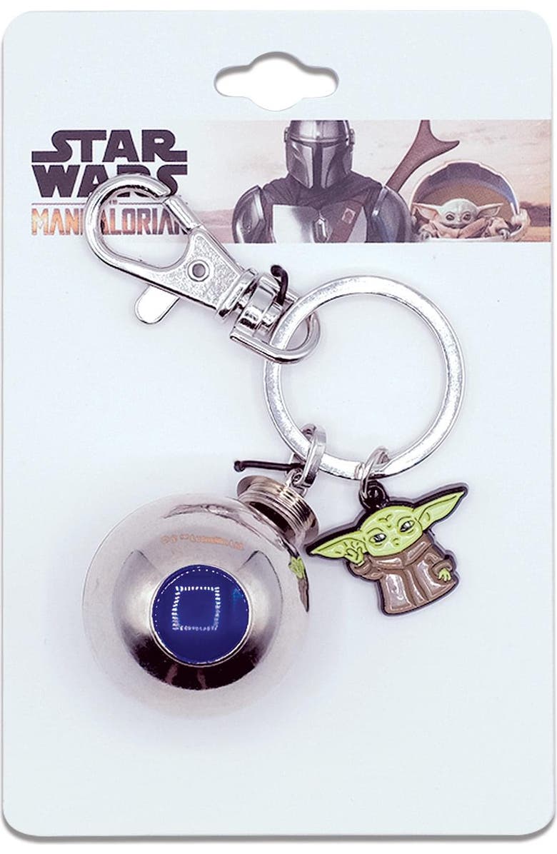 Toynk Star Wars The Mandalorian Razor Crest 3D Shifter Knob with Grogu Keychain, Alternate, color, Silver